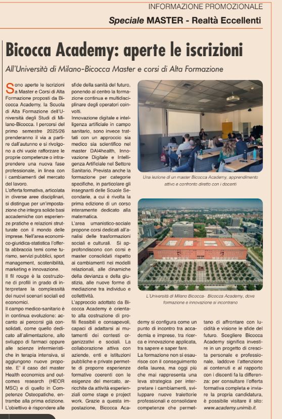 bicocca academy