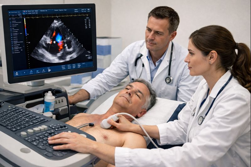 Cover image for Ecocardiografia clinica di base ed avanzata