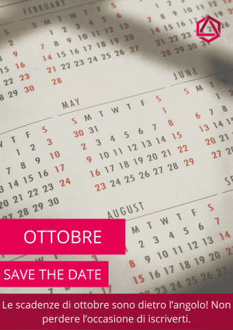 Scadenze corsi di ottobre 